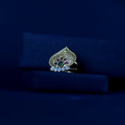 Antique Gold-Plated Statement Ring